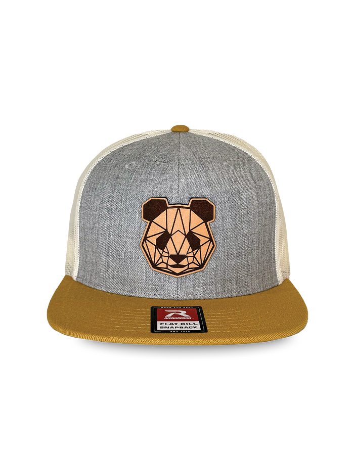Premium Leather Patch Snap Back/Trucker Hats (Panda Limited Edition Head)