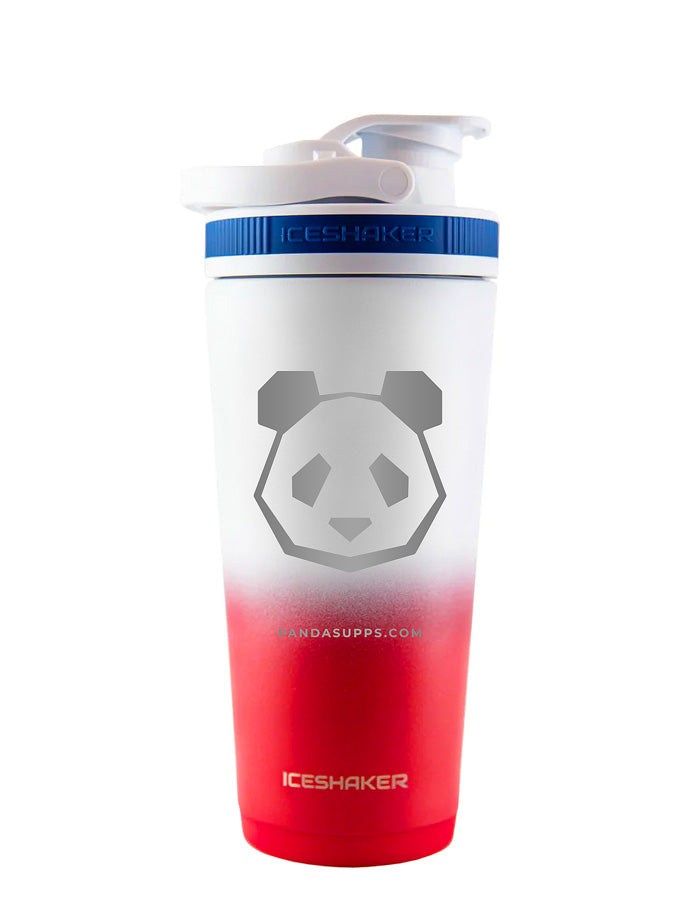 26 oz Stainless Steel Insulated Ice Shaker - Panda Logo – Panda Supps
