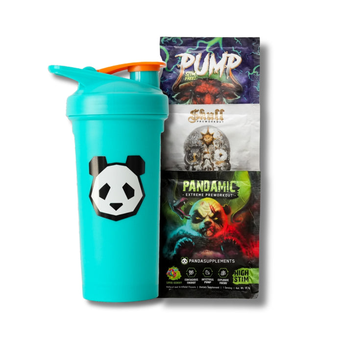 Pre Workout SAMPLE PACK (3 Samples) PLUS FREE SHAKER - Free Plus Shipping