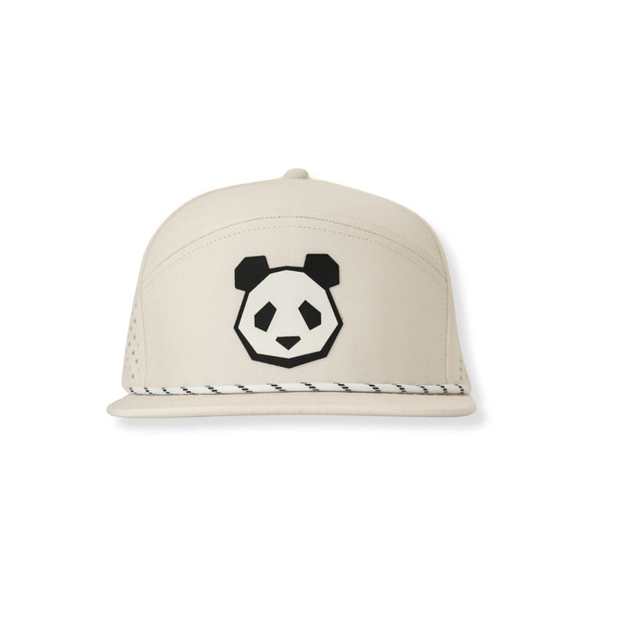 ALL NEW Performance 7 Panel Flat Bill Snapback PVC Patch Panda Head