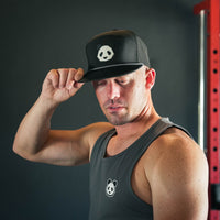 ALL NEW Performance 7 Panel Flat Bill Snapback PVC Patch Panda Head
