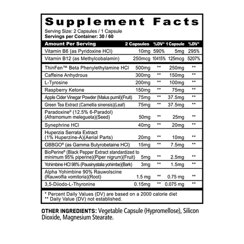 CUTS - Extreme Thermogenic Burner