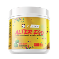 (Ambassadors & Athletes link ONLY) A Panda Supplements™ &  HTLT Collaboration Pre Workout - Alter Ego (Sour Candy) With Candy Inclusion 