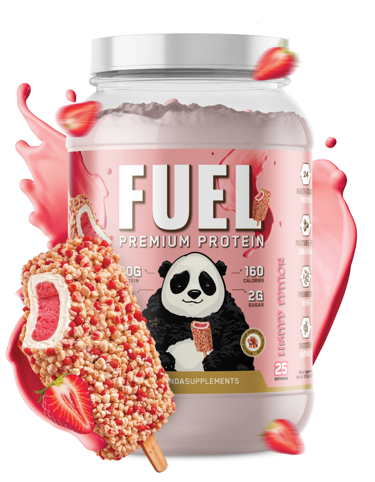 Panda Supps™ - FUEL Premium Strawberry Ice Cream Crumble (Ambassador and Athletes Link only!)