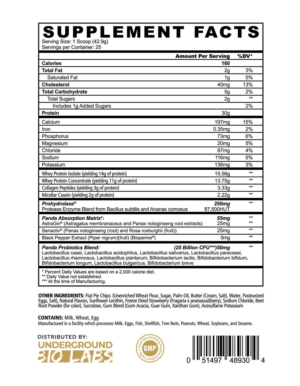 Panda Supps™ - FUEL Premium Strawberry Ice Cream Crumble (Ambassador and Athletes Link only!)