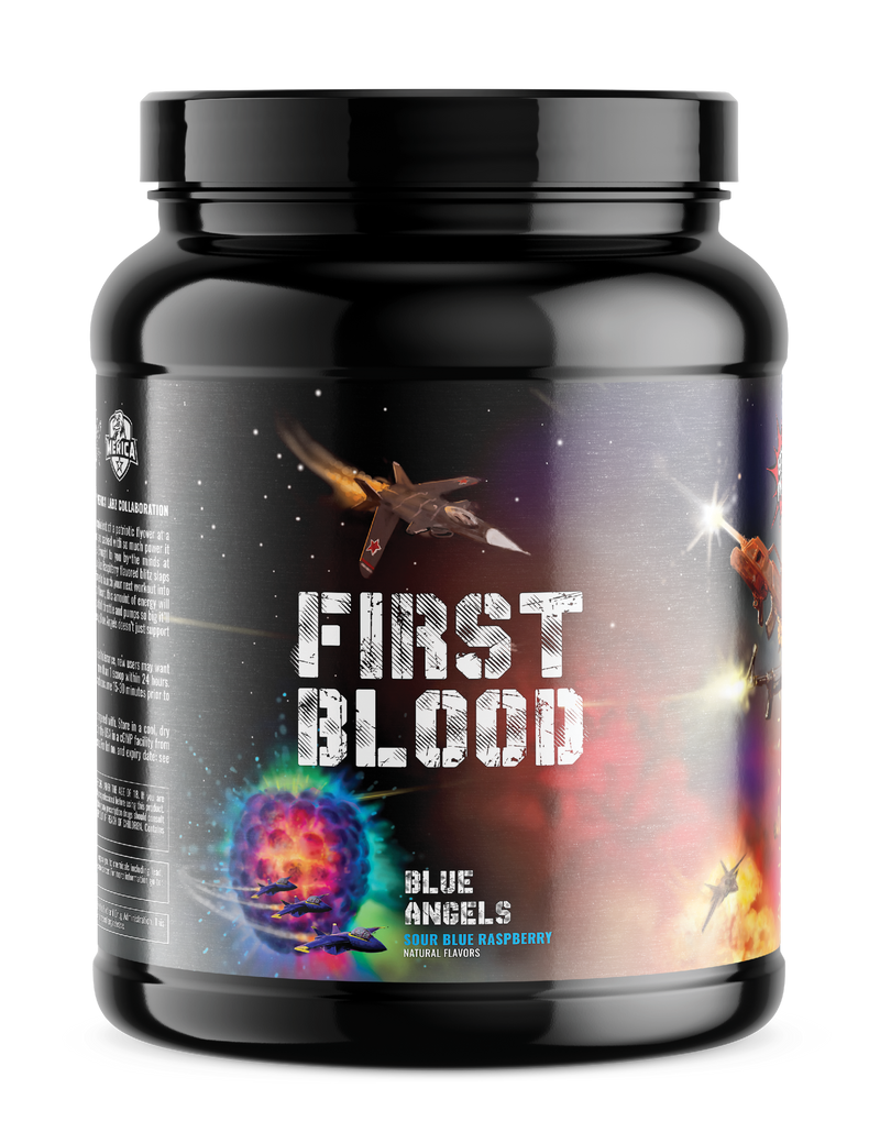 First Blood - Sour Blue Raspberry (Blue Angels) Limited Edition First Blood - Sour Blue Raspberry (Blue Angels) Limited Edition