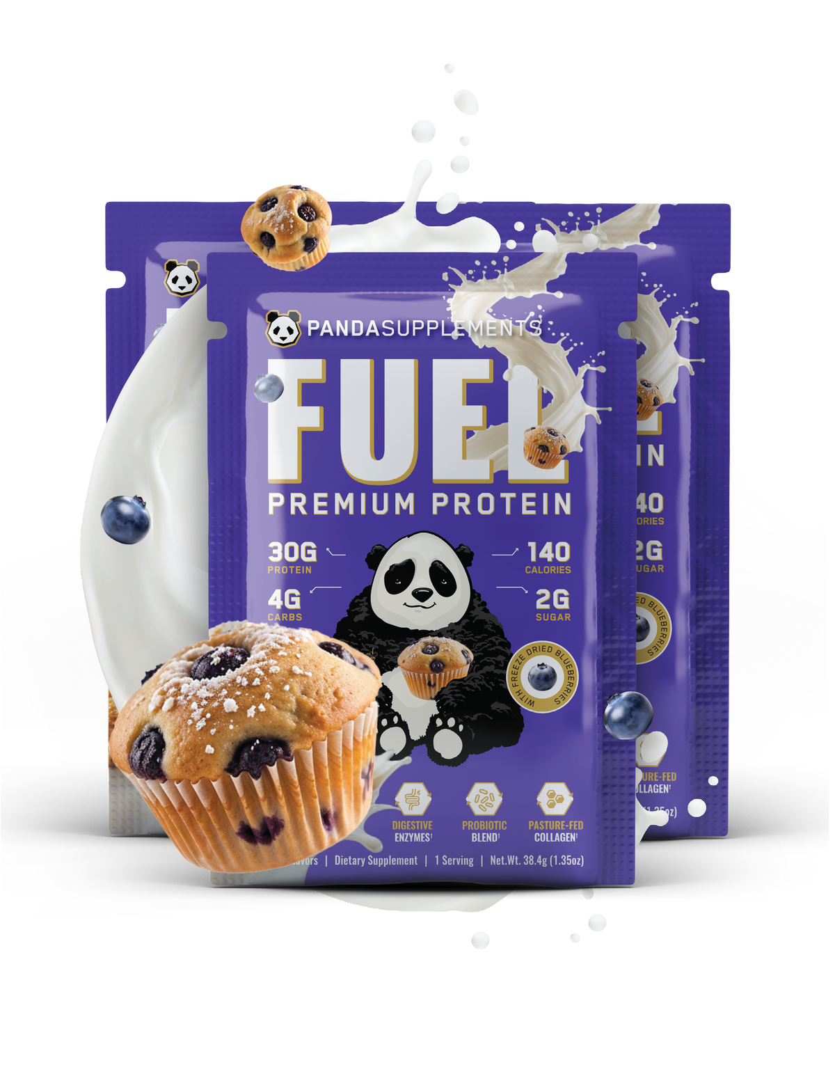 FUEL Premium Protein (Blueberry Muffin) - 3 Sample Pack