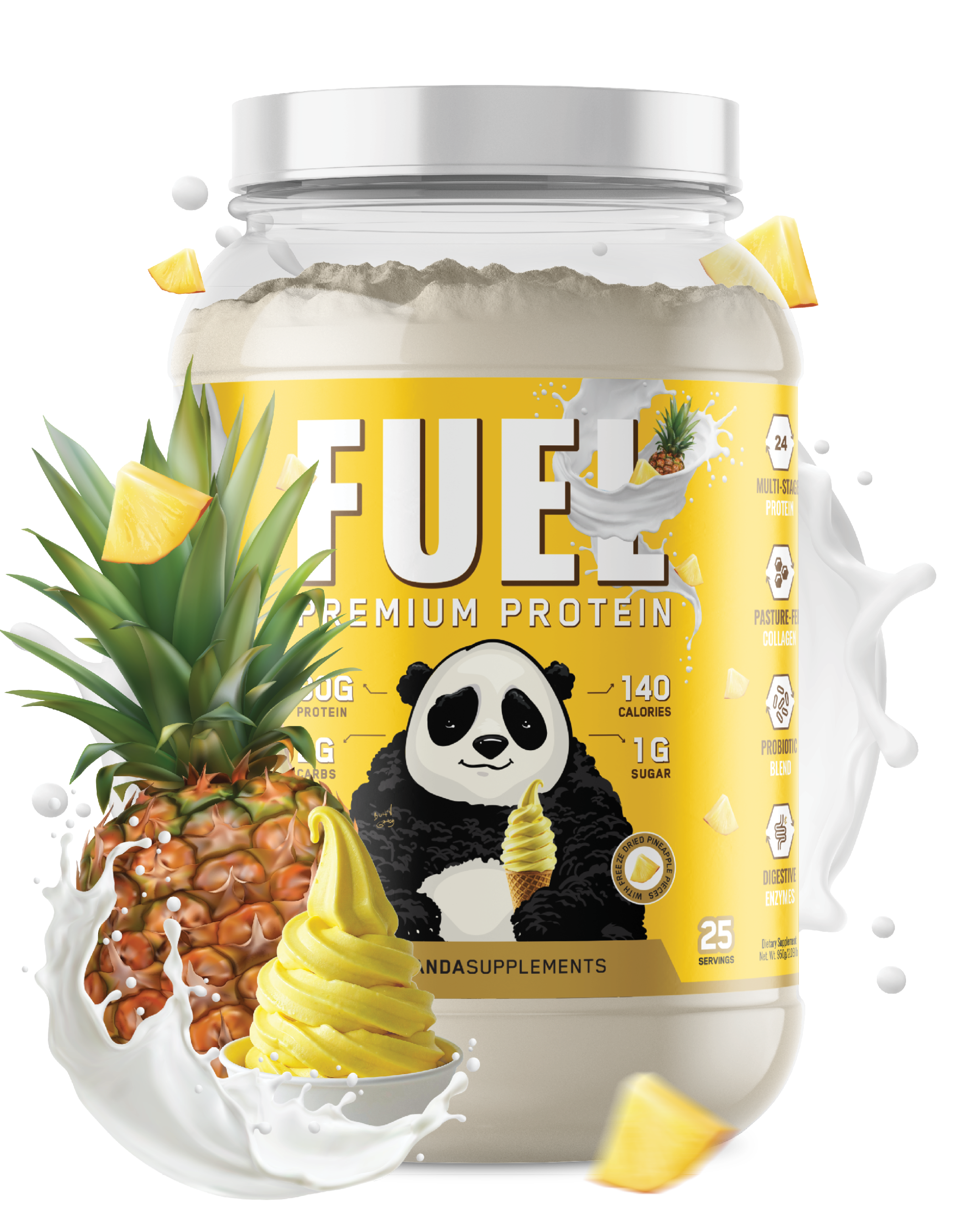FUEL Premium Protein (Pineapple Ice Cream) with Freeze Dried Pineapple Inclusions