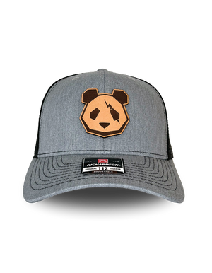 Premium Leather Patch Snap Back Hats (Lightning Bolt Panda Head)