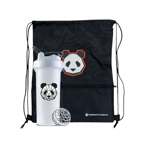 Black Friday Special Limited Edition Panda HEAD Shaker + Draw String Bags