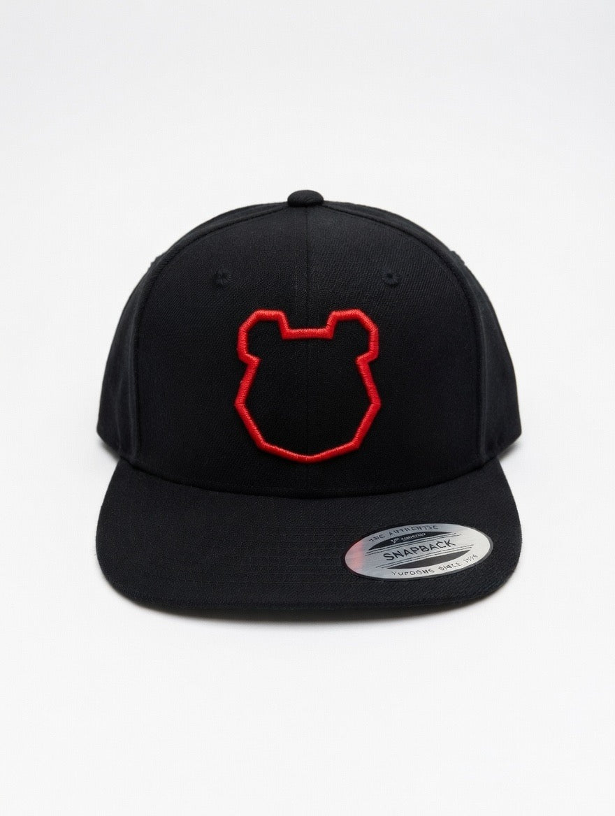 Minimal Panda Shield Premium Flat Bill Snapback Cap