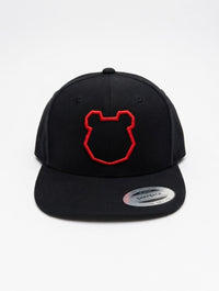 Minimal Panda Shield Premium Flat Bill Snapback Cap