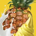 Pineapple Ice Cream (With Inclusions)