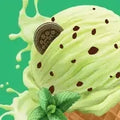 Mint Chocolate Chip Ice Cream (With Inclusions)