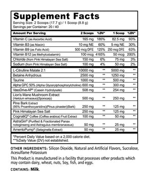 PUMP STIM FREE PRE-WORKOUT