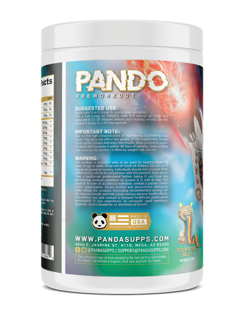 ALL NEW PANDO Pre Workout
