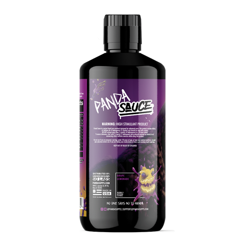 Panda Supps X Pump Sauce Collaboration Liquid Pre Workout - PANDA SAUCE (Grape Lemonade)