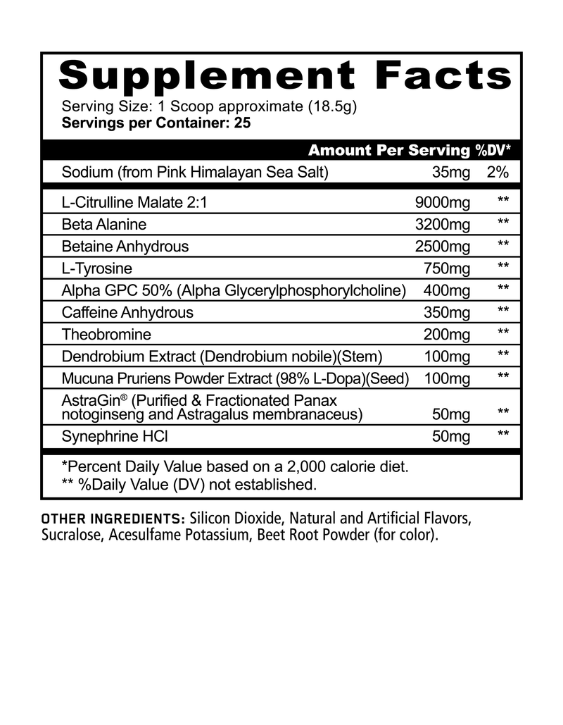 PANDAMIC EXTREME PRE-WORKOUT (Raspberry Lemonade) Athletes & Ambassador Link only!