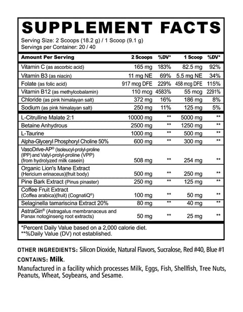 PUMP STIM FREE PRE-WORKOUT