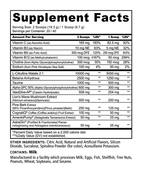 PUMP STIM FREE PRE-WORKOUT
