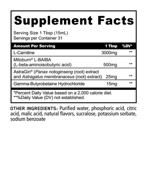 BURN Stim-Free Liquid Thermogenic