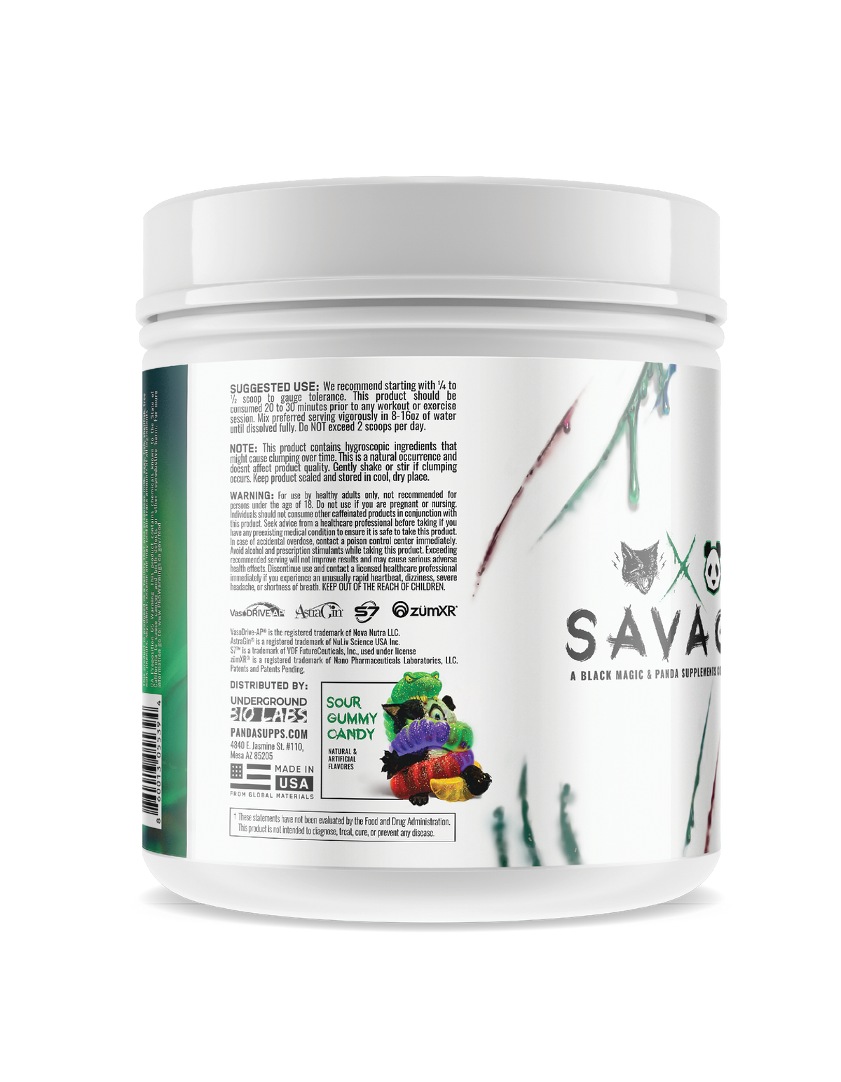 All New! PANDA vs Black Magic - SAVAGE Pre Workout (Sour Gummy Candy)