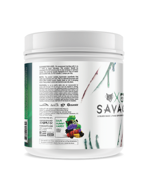 PANDA vs Black Magic - SAVAGE Pre Workout (Sour Gummy Candy)