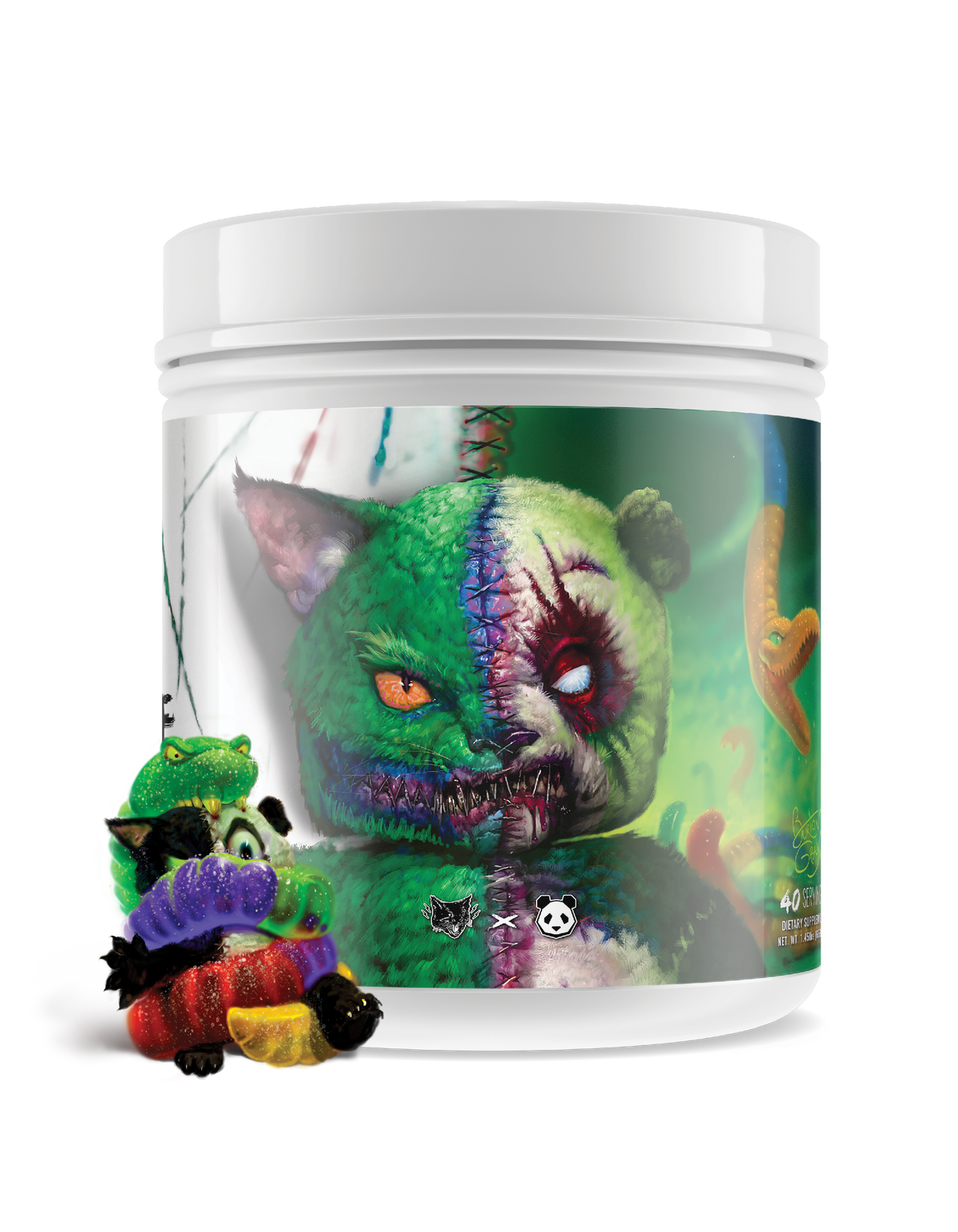 All New! PANDA vs Black Magic - SAVAGE Pre Workout (Sour Gummy Candy)