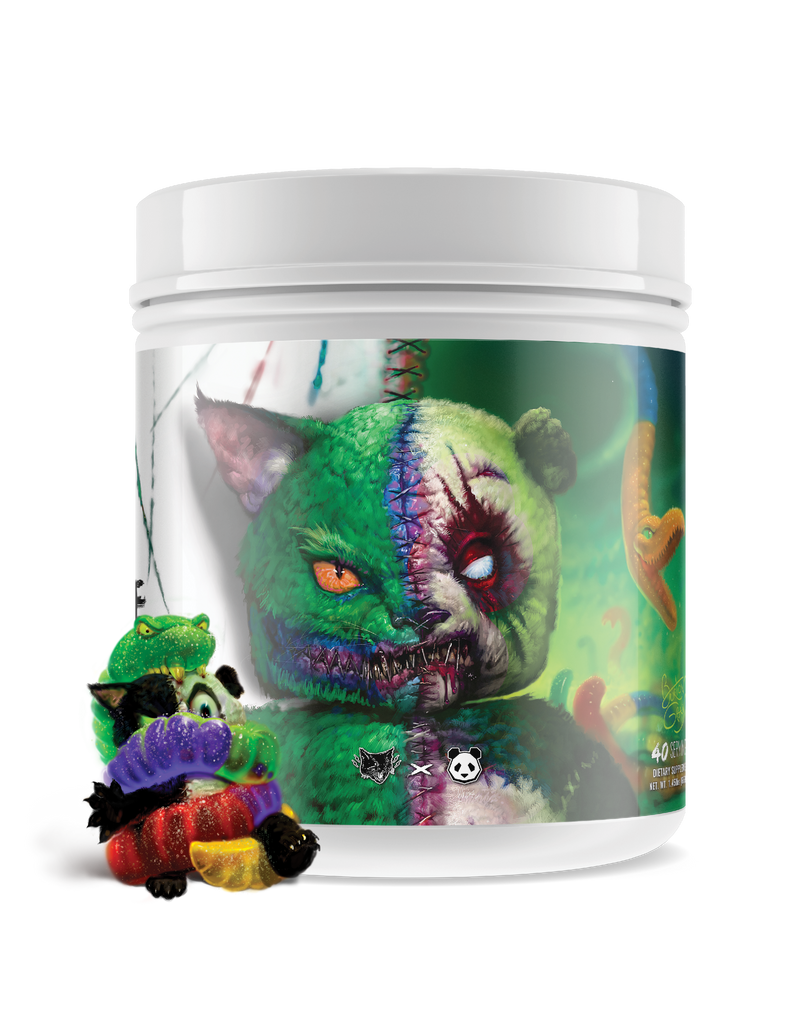 All New! PANDA vs Black Magic - SAVAGE Pre Workout (Sour Gummy Candy)