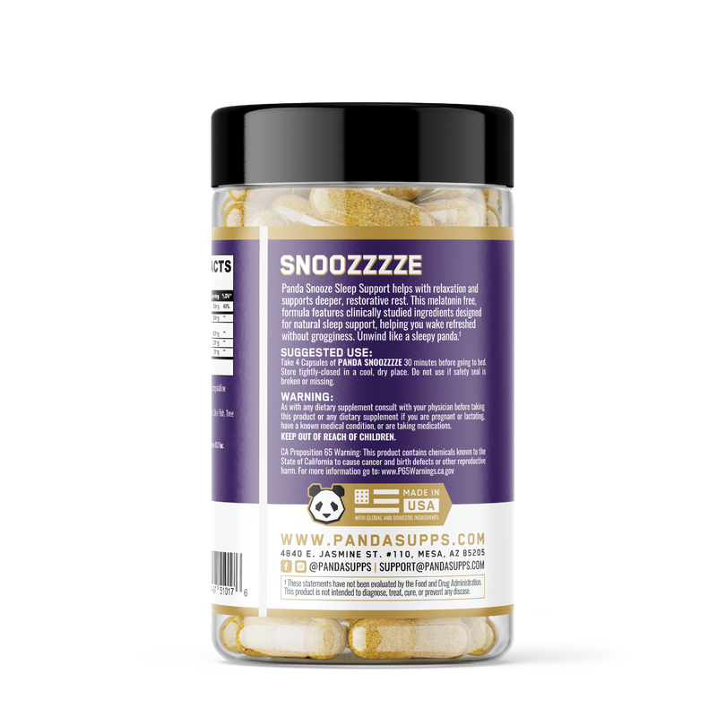 All New Snoozzze (Premium Sleep & Recovery Support) – Panda Supps
