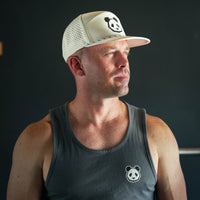 ALL NEW Performance 7 Panel Flat Bill Snapback PVC Patch Panda Head