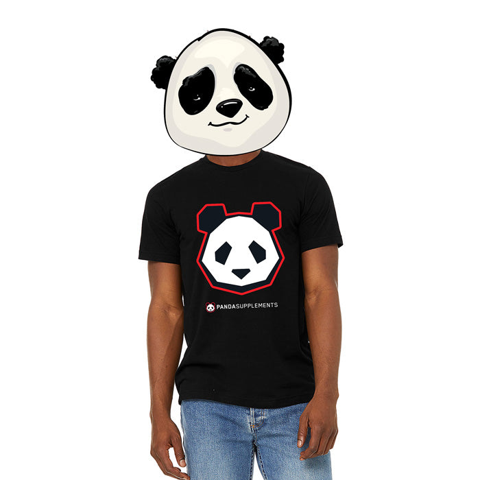 Men's PANDA Logo Tshirt - Black